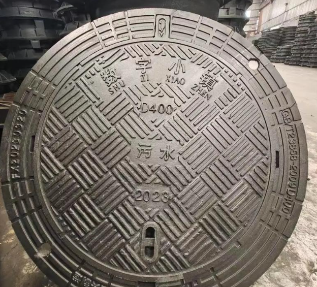 乌坡镇球墨铸铁防沉降井盖展示